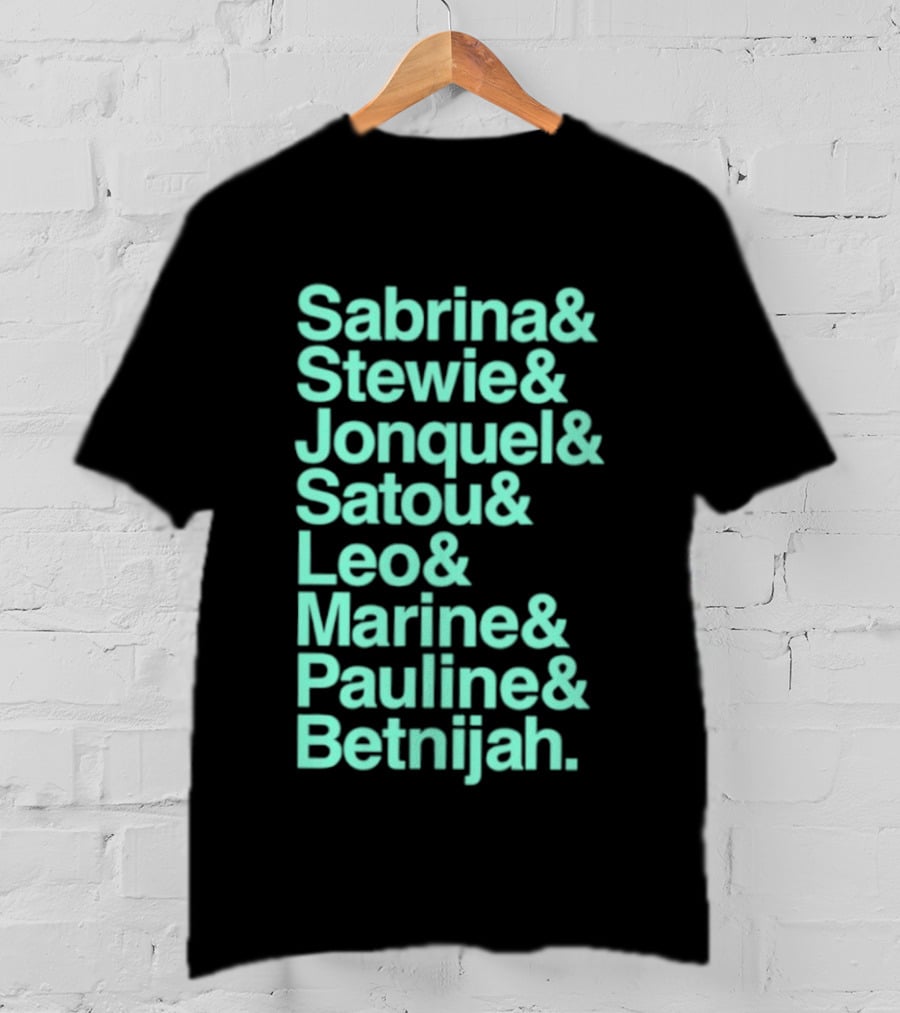 Sabrina Stewie Jonquel Satou Leo Marine Pauline Betnijah New York Liberty 2026 WNBA Players T-Shirt