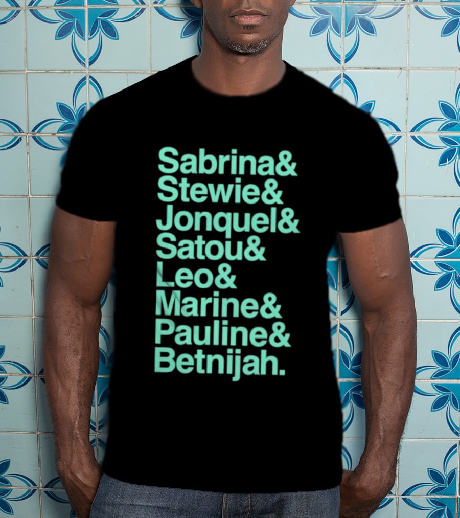 Sabrina Stewie Jonquel Satou Leo Marine Pauline Betnijah New York Liberty 2026 WNBA Players T-Shirt