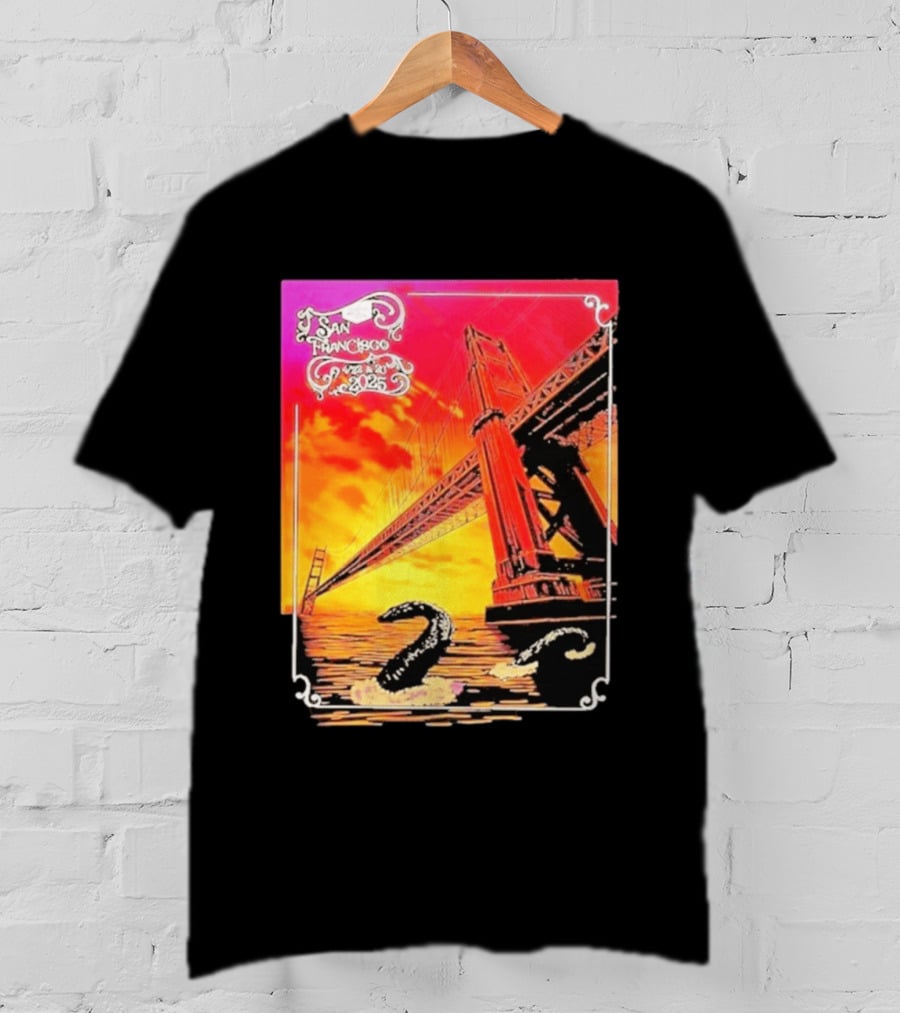 Phish The Spring Tour 2025 Bill Graham Civic Auditorium San Francisco April 22nd 23rdBridge T-Shirt