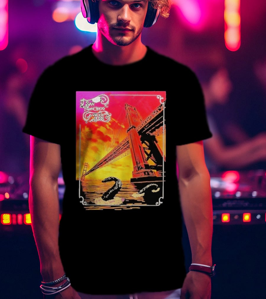 Phish The Spring Tour 2025 Bill Graham Civic Auditorium San Francisco April 22nd 23rdBridge T-Shirt