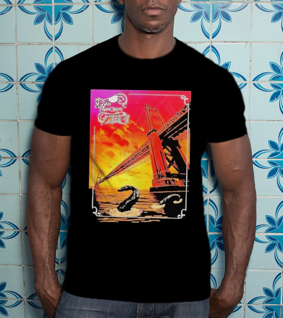 Phish The Spring Tour 2025 Bill Graham Civic Auditorium San Francisco April 22nd 23rdBridge T-Shirt