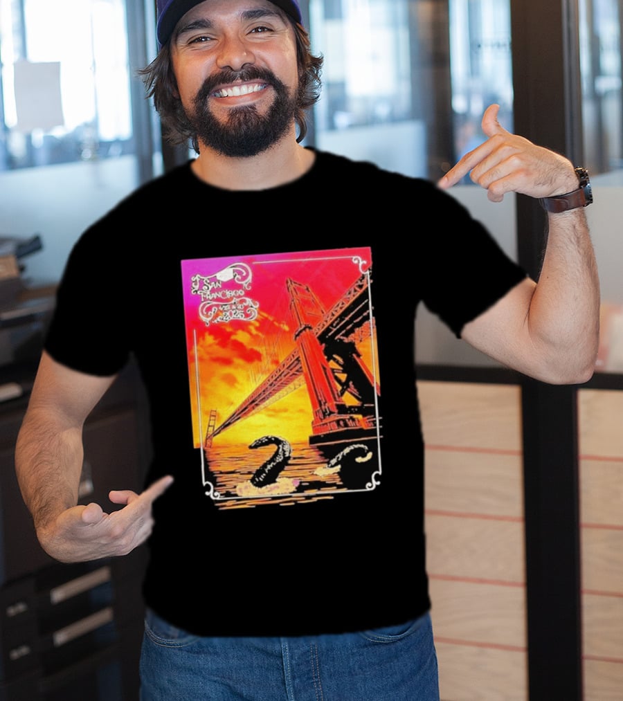 Phish The Spring Tour 2025 Bill Graham Civic Auditorium San Francisco April 22nd 23rdBridge T-Shirt