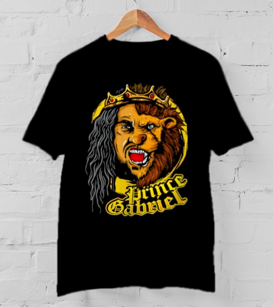 Prince Gabriel Regal Lion Face Crown Majesty T-Shirt