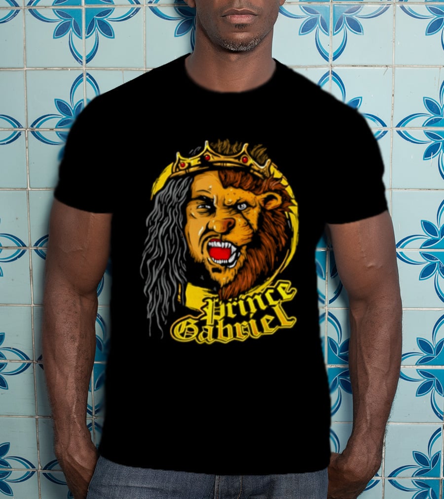 Prince Gabriel Regal Lion Face Crown Majesty T-Shirt
