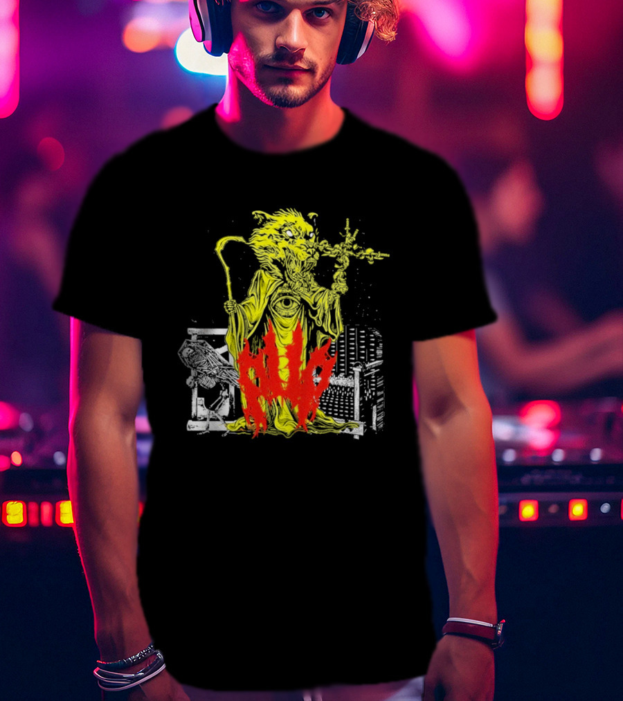 Pup Demon Prince Wizard Staff Fantasy T-Shirt
