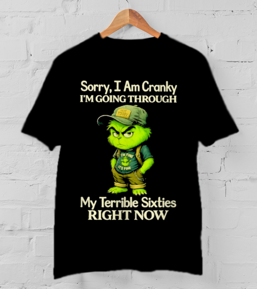Sorry I Am Cranky I'm Going Through My Terrible Sixties Right Now T-Shirt