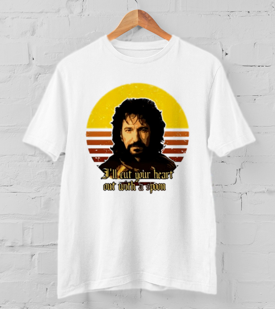 Alan Rickman I'll Cut Your Heart Out With A Spoon T-Shirt