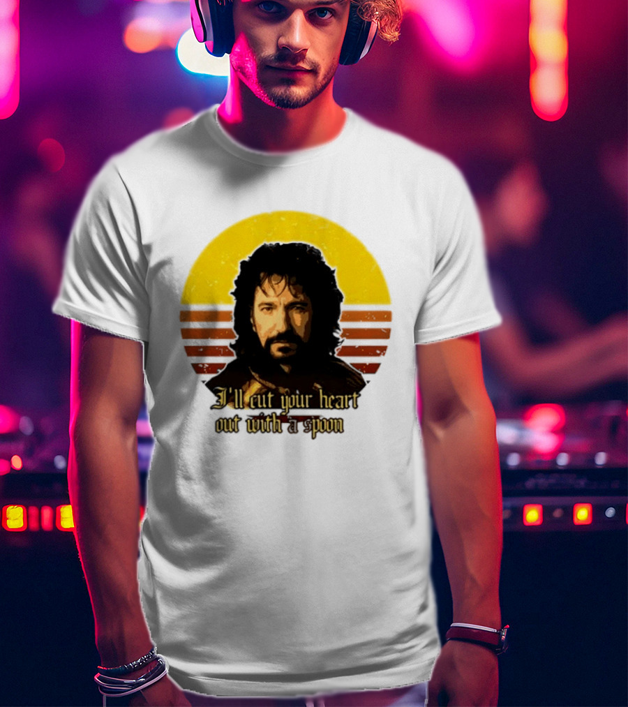 Alan Rickman I'll Cut Your Heart Out With A Spoon T-Shirt
