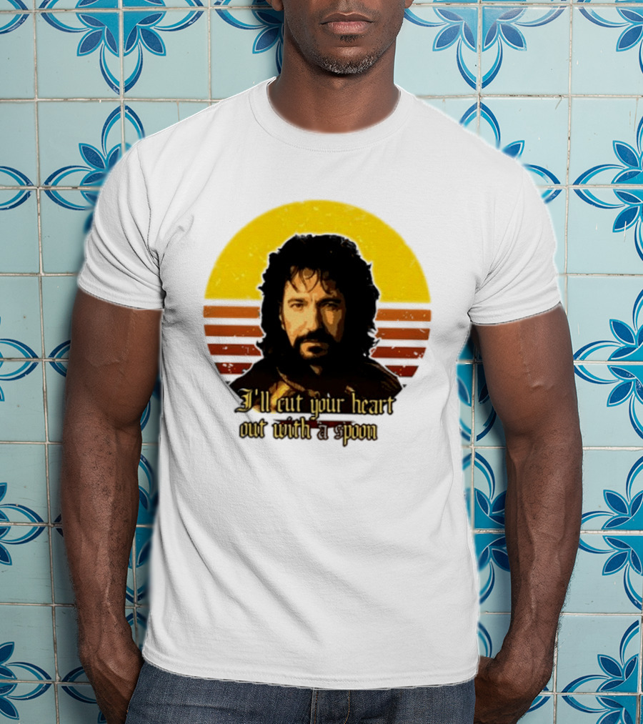Alan Rickman I'll Cut Your Heart Out With A Spoon T-Shirt