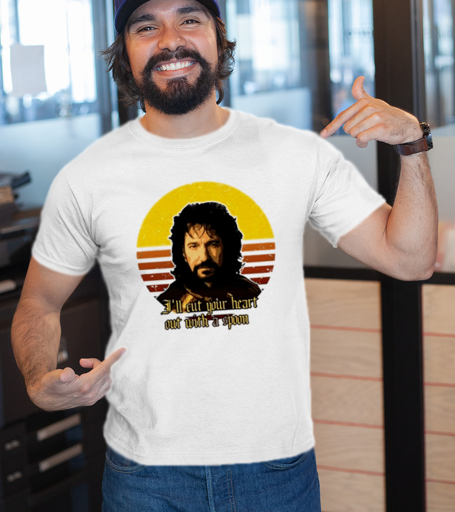 Alan Rickman I'll Cut Your Heart Out With A Spoon T-Shirt