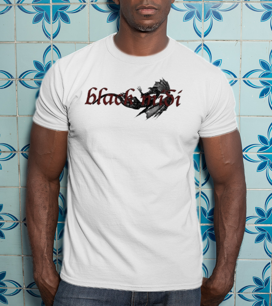 Black Midi Gothic T-Shirt