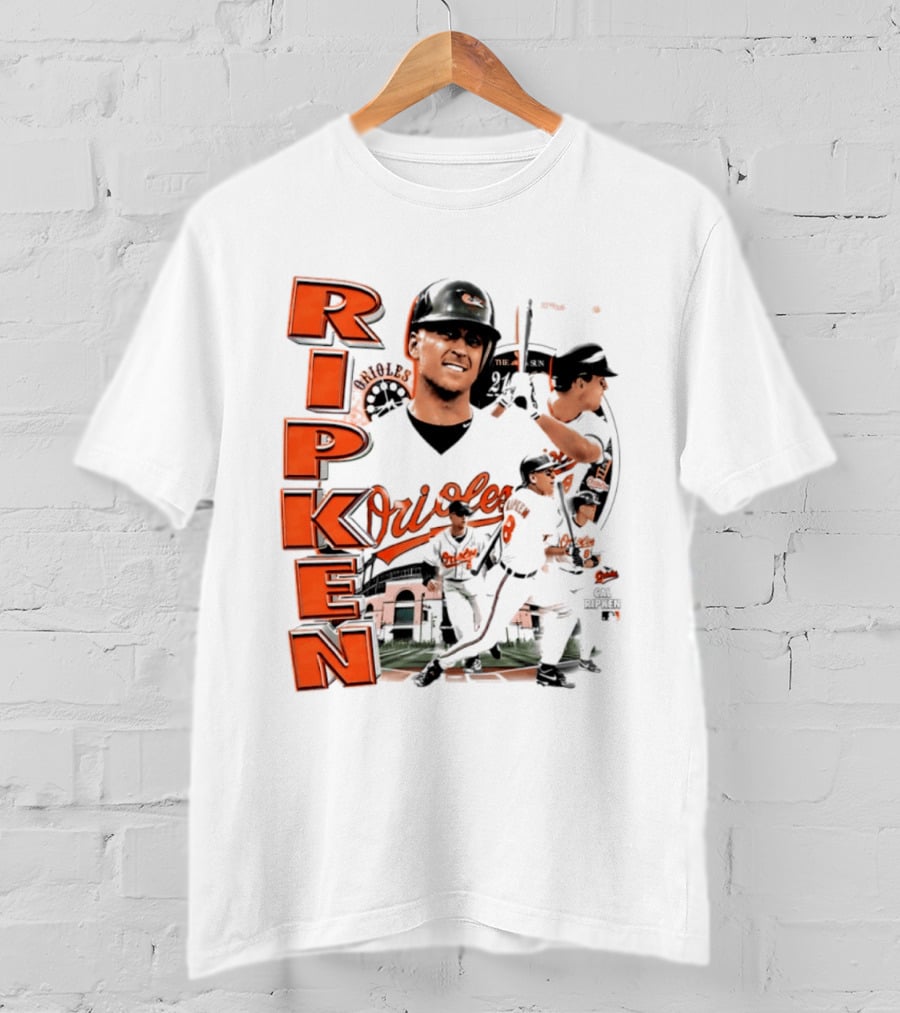 Ripken Baltimore Orioles MLB 2026 Collage Baseball Themed Fan Wear T-Shirt