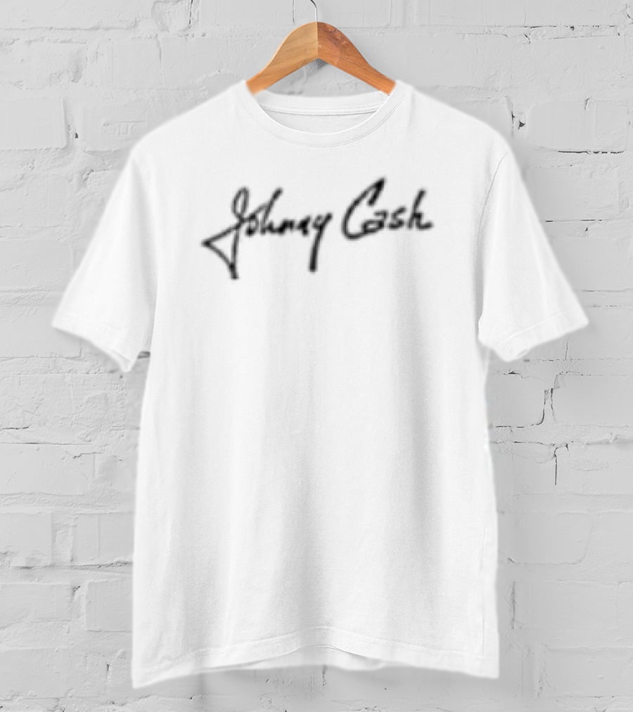 Johnny Cash Signature American Style Shop T-Shirt