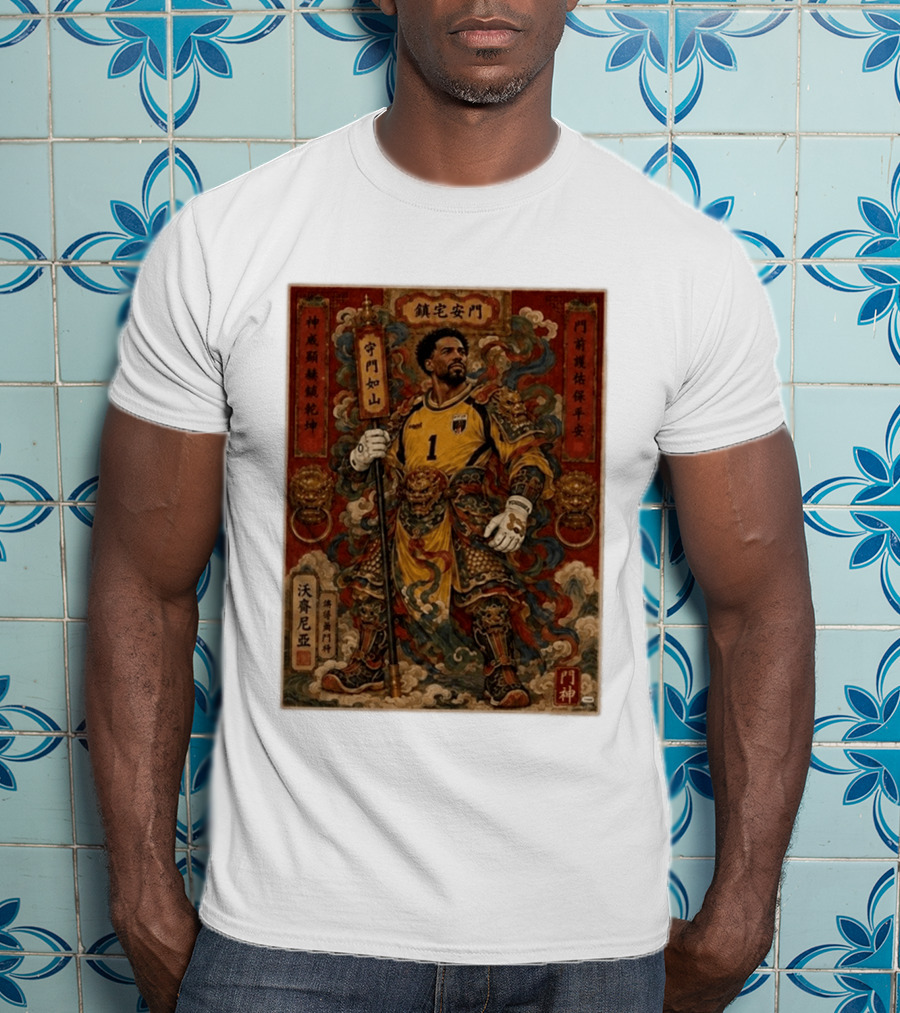 Cape Verde Goalkeeper Vozninha Door God Guardian T-Shirt