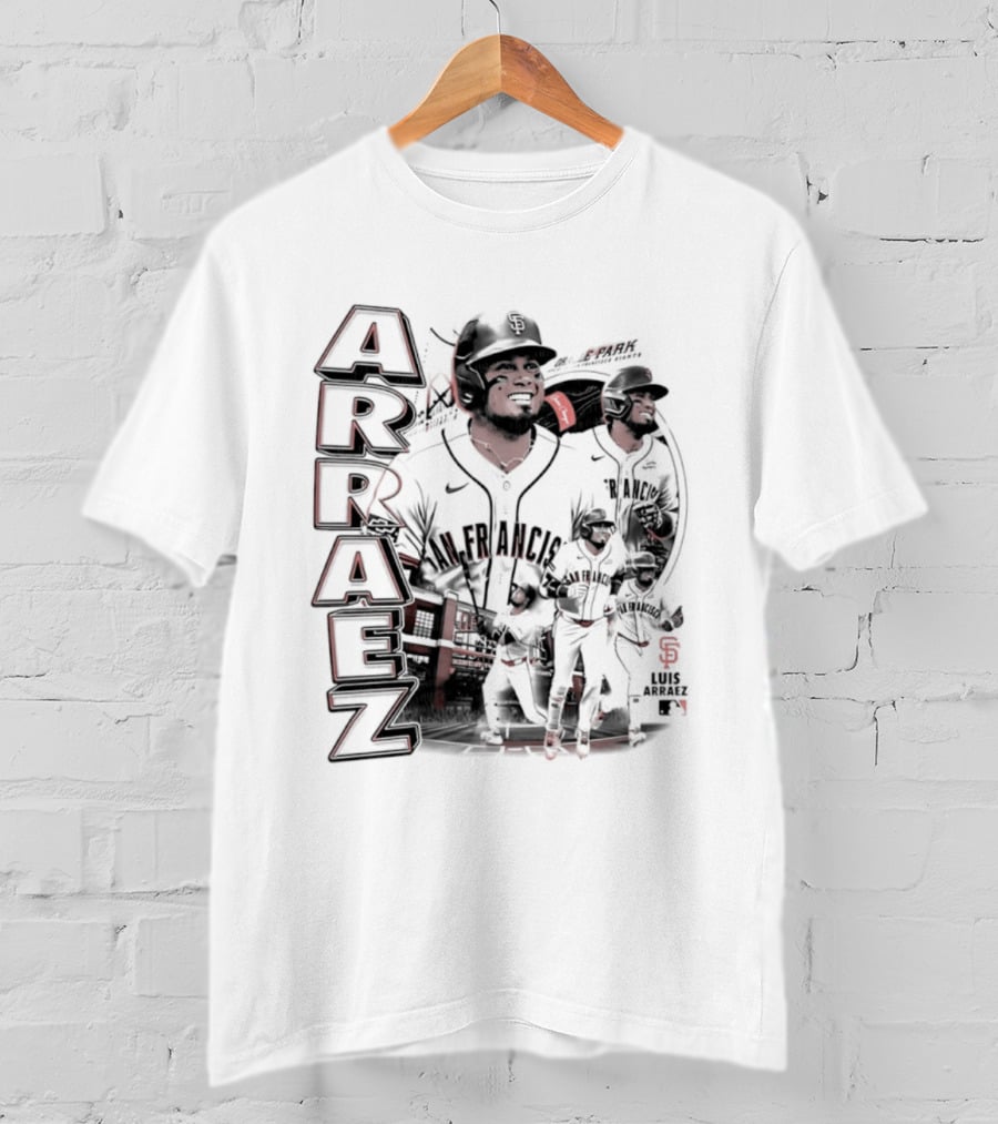 San Francisco Giants Luis Arraez MLB 2026 Collage T-Shirt