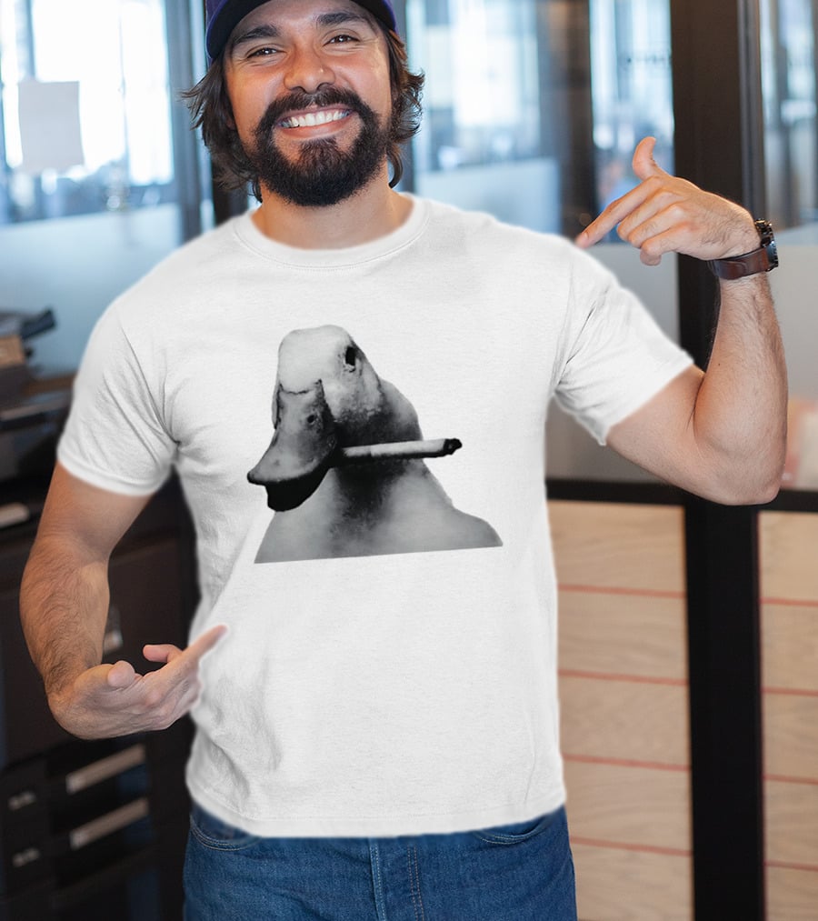 Duck With Cigarette Meme Smoking Duck Meme T-Shirt