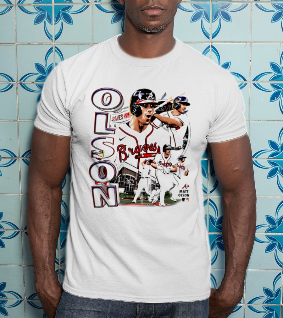 Matt Olson Braves 2026 MLB Collage Nike Swingman T-Shirt