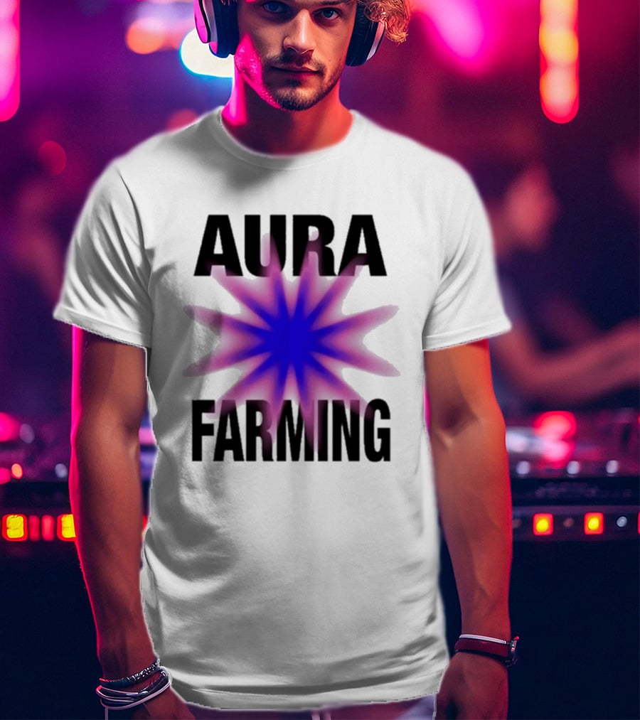 Farming Aura Starburst Energy Visual T-Shirt