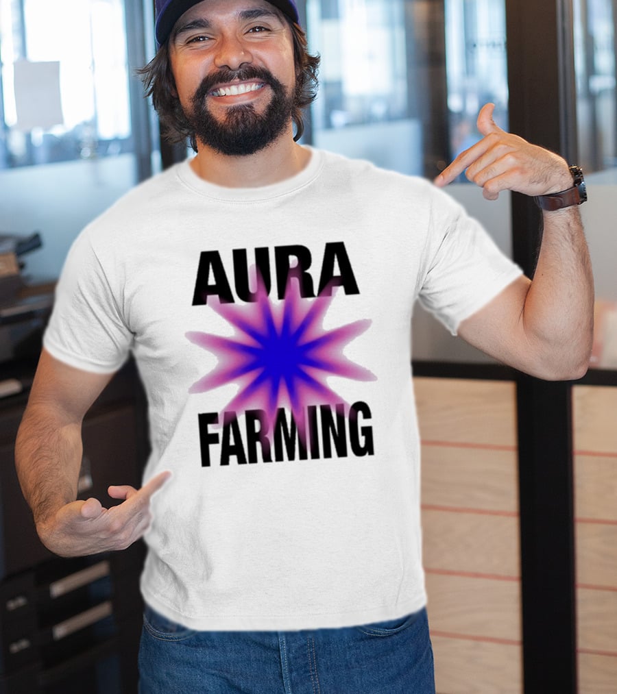 Farming Aura Starburst Energy Visual T-Shirt