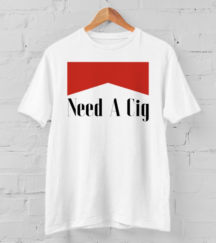 Need A Cig Marlboro Red Chevron T-Shirt