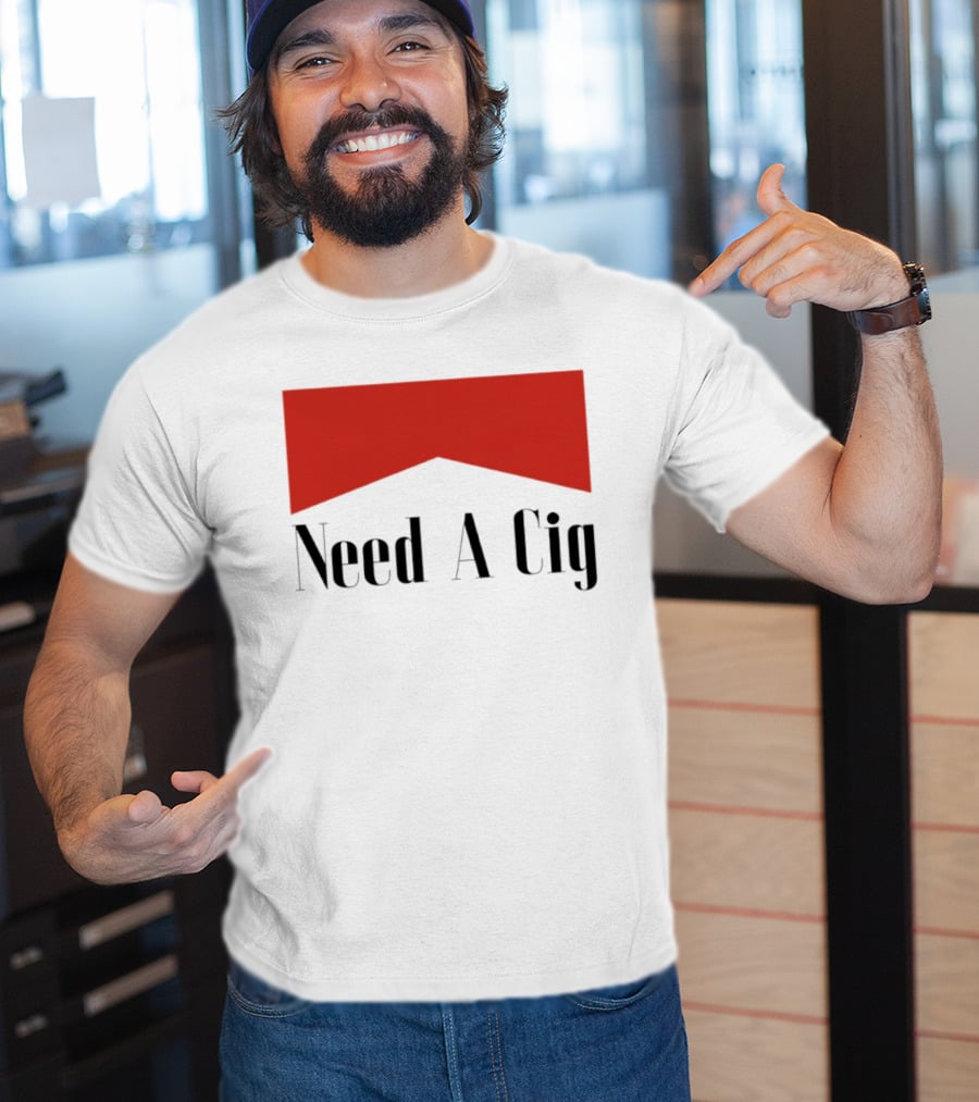 Need A Cig Marlboro Red Chevron T-Shirt