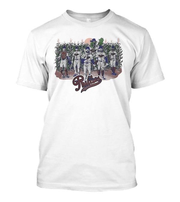 Philadelphia Phillies Retro Baseball Field Dreams Cornfield Players T-Shirt