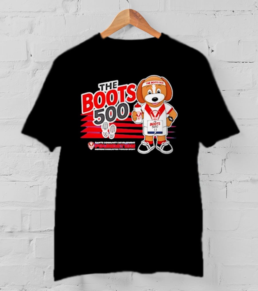 The Boots 500 Saints Community Development Foundation Adventures T-Shirt