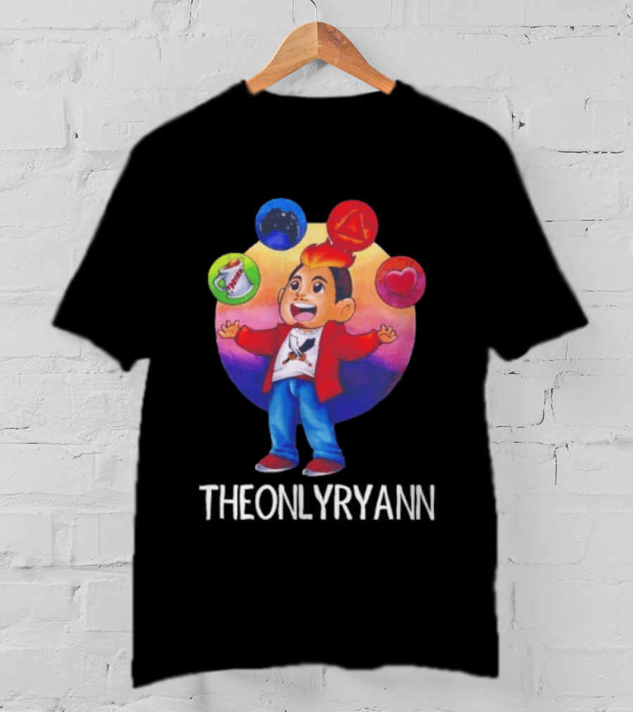 THEONLYRYANN Colorful Iconic YouTuber Gaming T-Shirt
