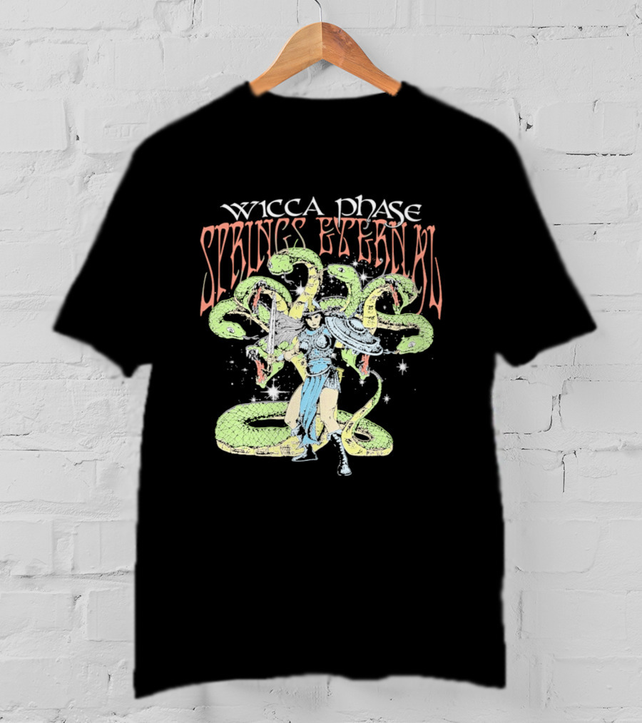 Wicca Phase Springs Eternal Mystic Protector Serpent Warrior T-Shirt