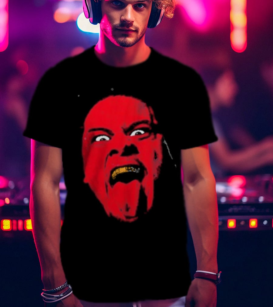 Zilla Fatu Distressed Wrestling Face T-Shirt