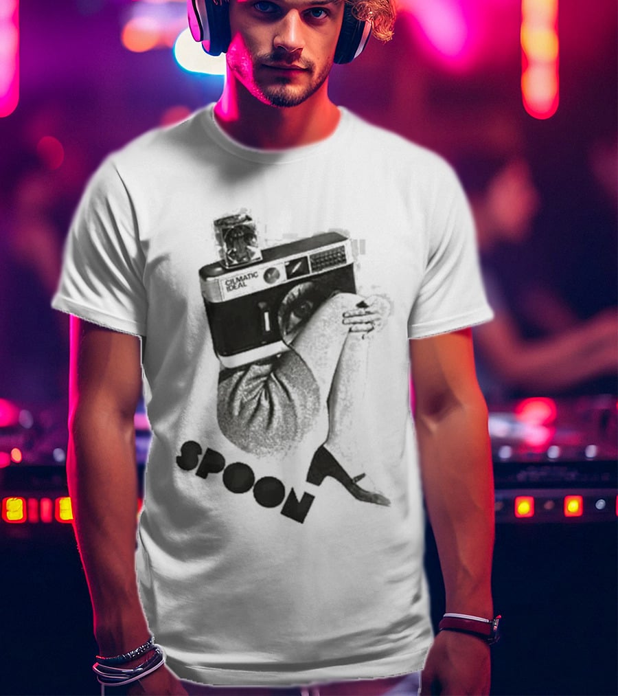 Spoon Camera Silver Iconic Utensil T-Shirt