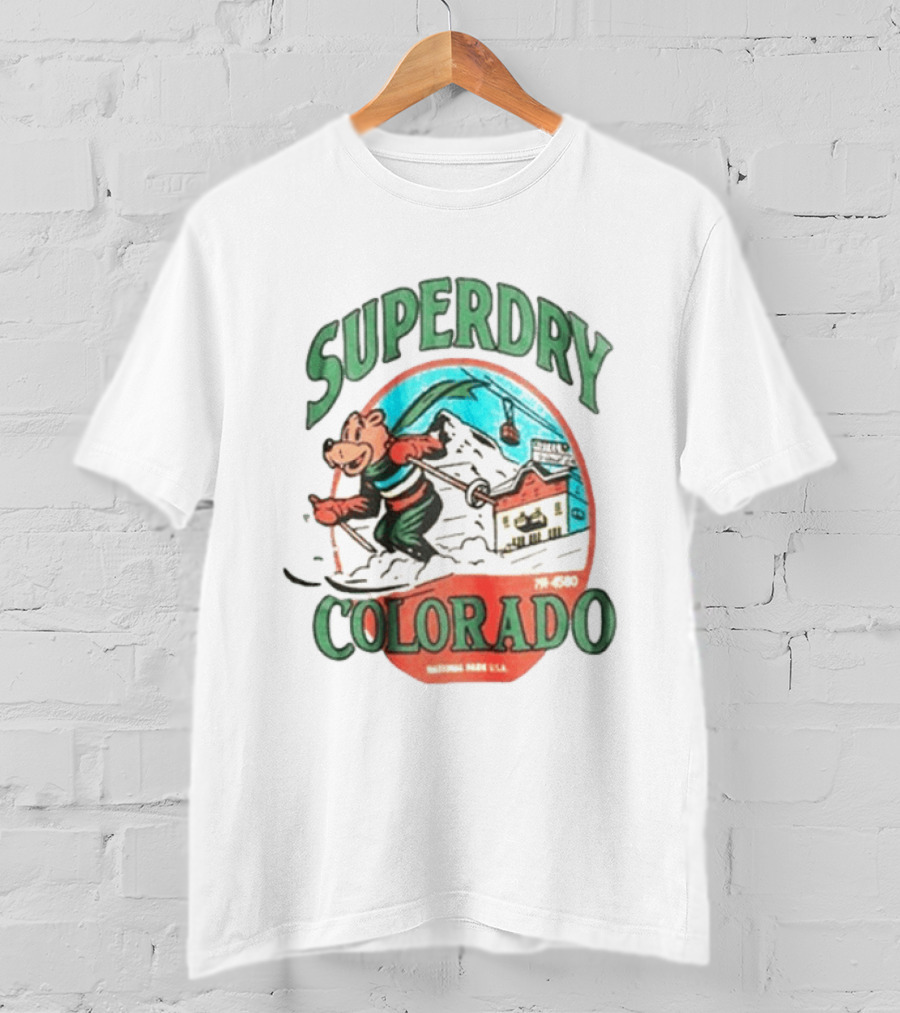 Superdry Colorado Skiing Bear National Park USA T-Shirt