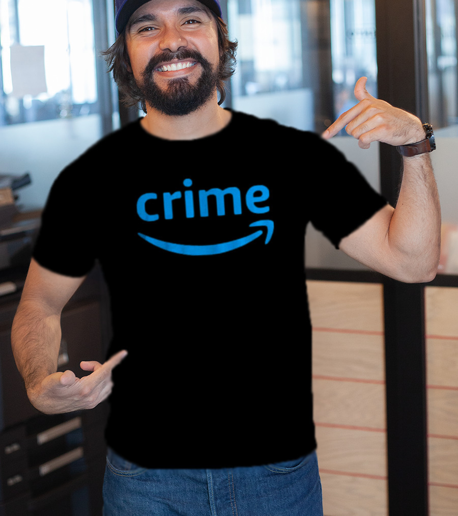 Amazon Prime Crime Parody Oversized T-Shirt