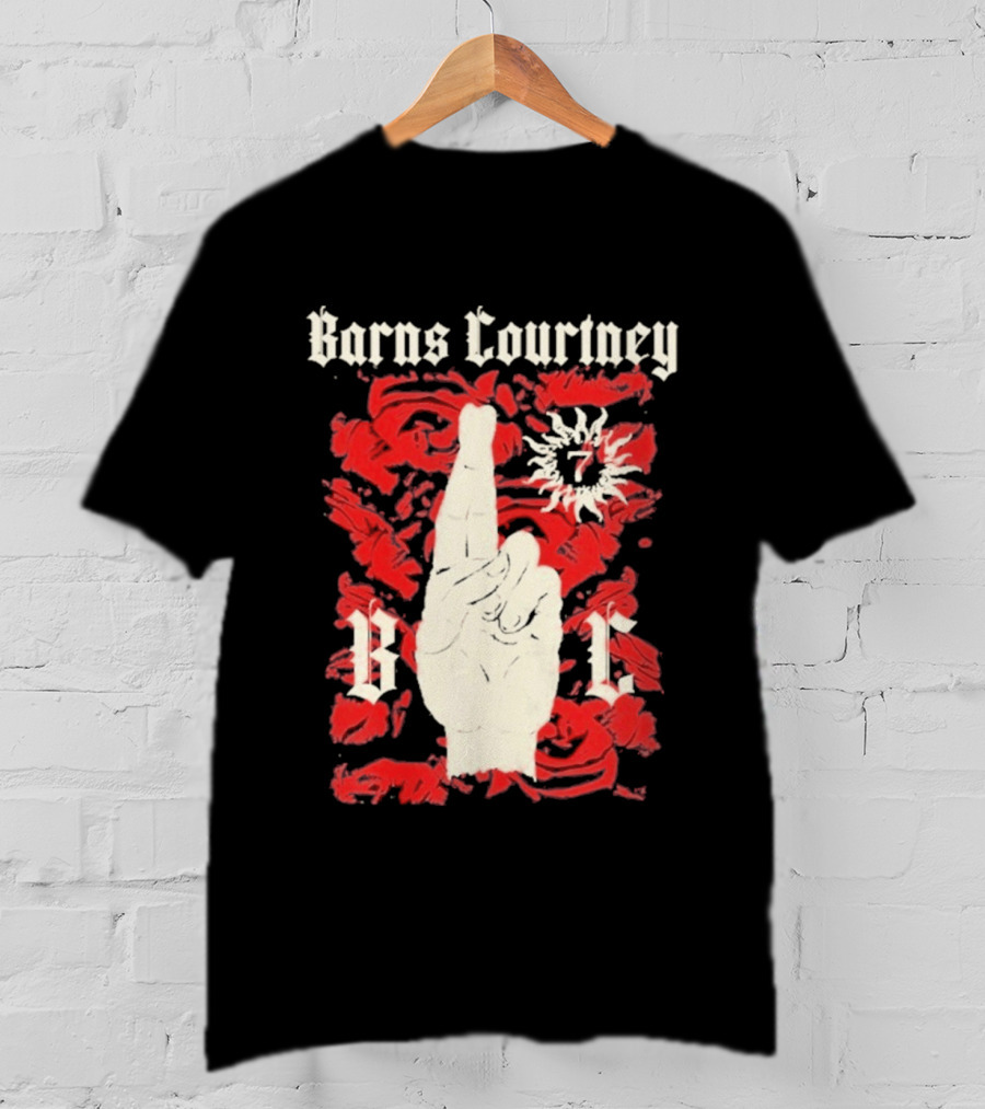 Barns Courtney Icon Roses Crossed Fingers V I C T-Shirt