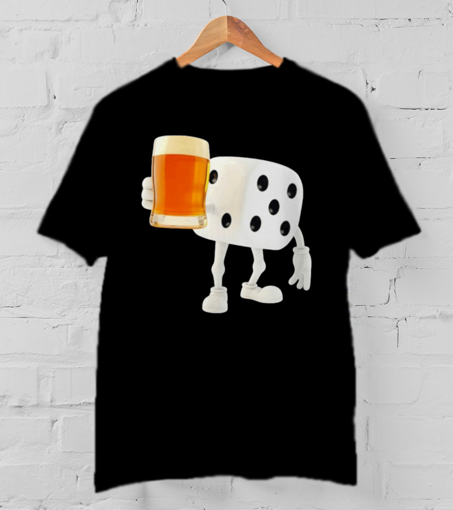 Dice Holding Beer Meme T-Shirt