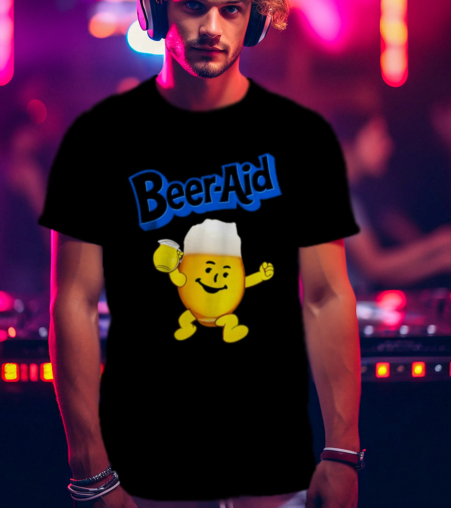 Beer Aid Kool Aid Beer Alcohol Party Humor T-Shirt