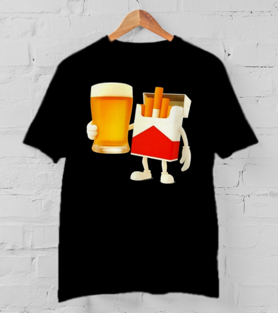 Beer And Marlboro Cigarettes Friendship Meme T-Shirt