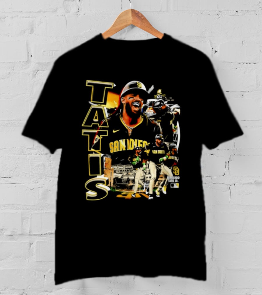 San Diego Padres Tatis Jr. 2026 MLB Collage T-Shirt