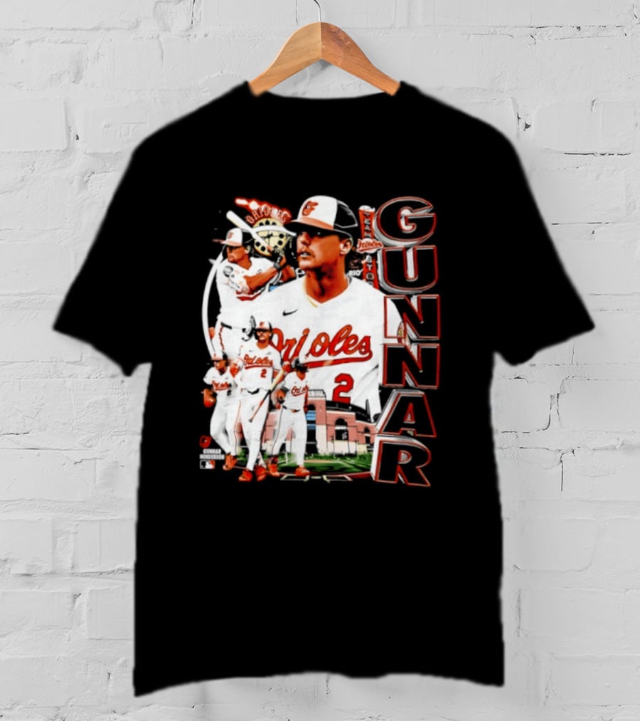 Gunnar Henderson Baltimore Orioles MLB 2026 Collage T-Shirt
