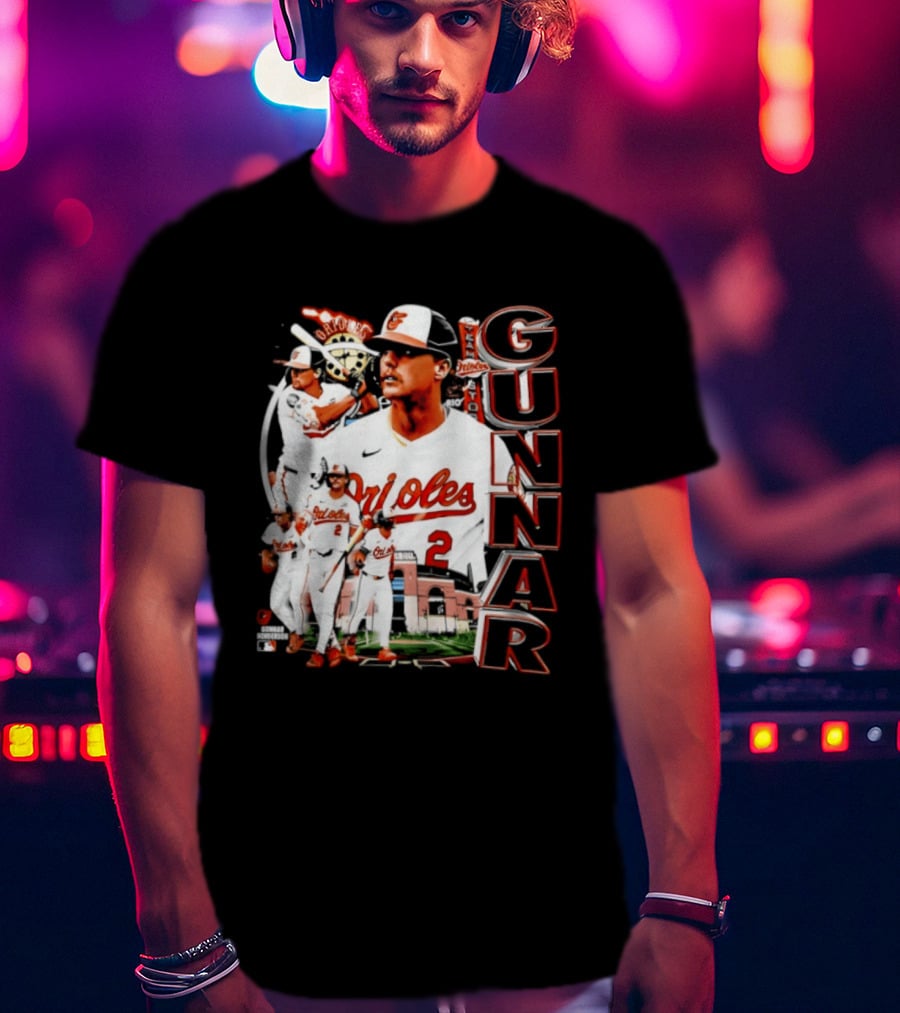 Gunnar Henderson Baltimore Orioles MLB 2026 Collage T-Shirt