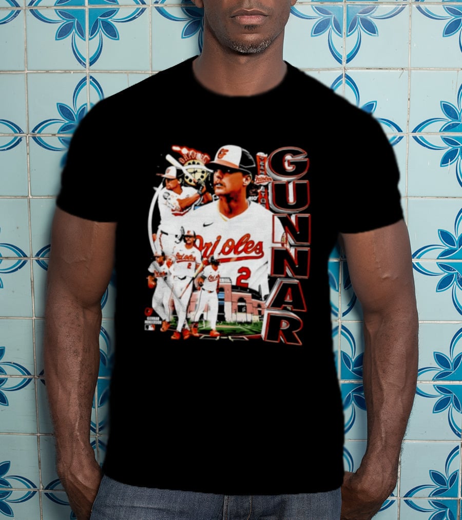 Gunnar Henderson Baltimore Orioles MLB 2026 Collage T-Shirt