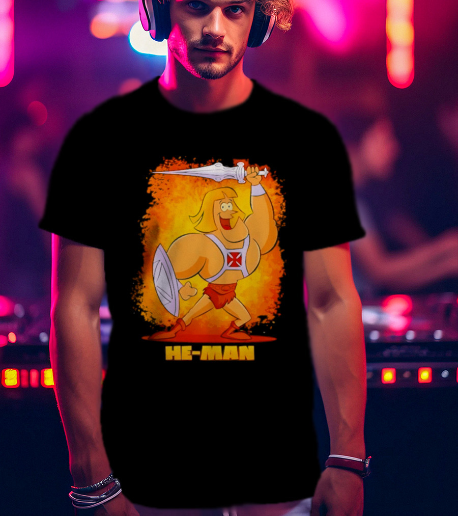He Man Power Sword Masters Of The Universe Retro 80s T-Shirt