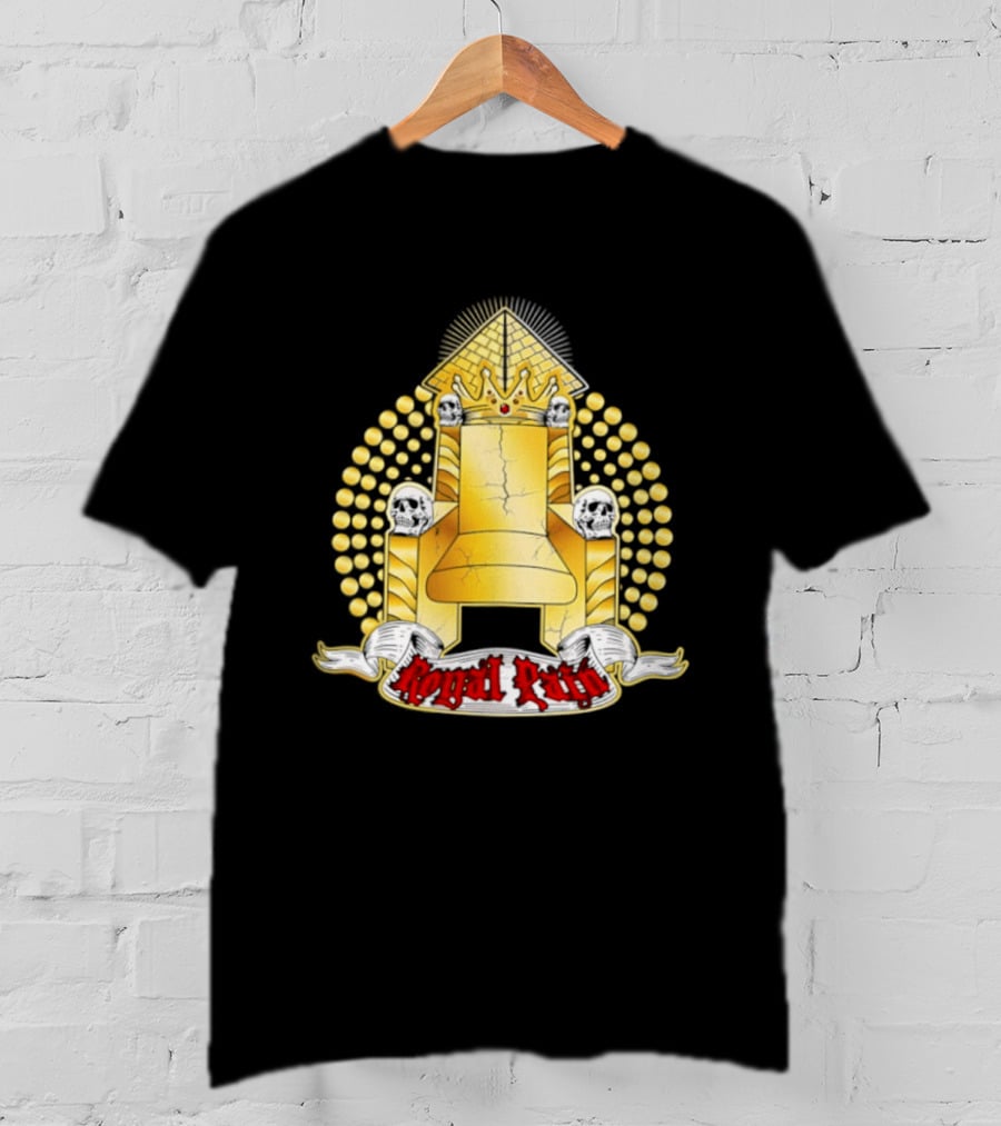 Kyng Wrestling Royal Throne And Crown Design Royal Pain T-Shirt