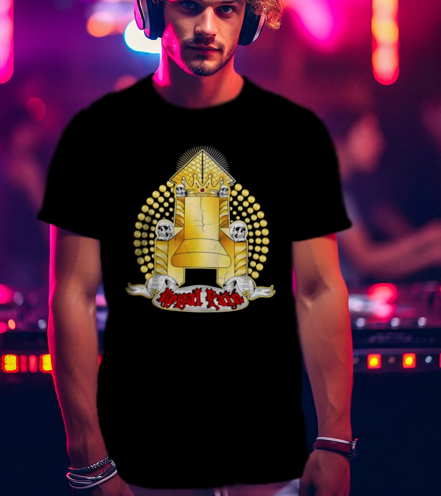 Kyng Wrestling Royal Throne And Crown Design Royal Pain T-Shirt