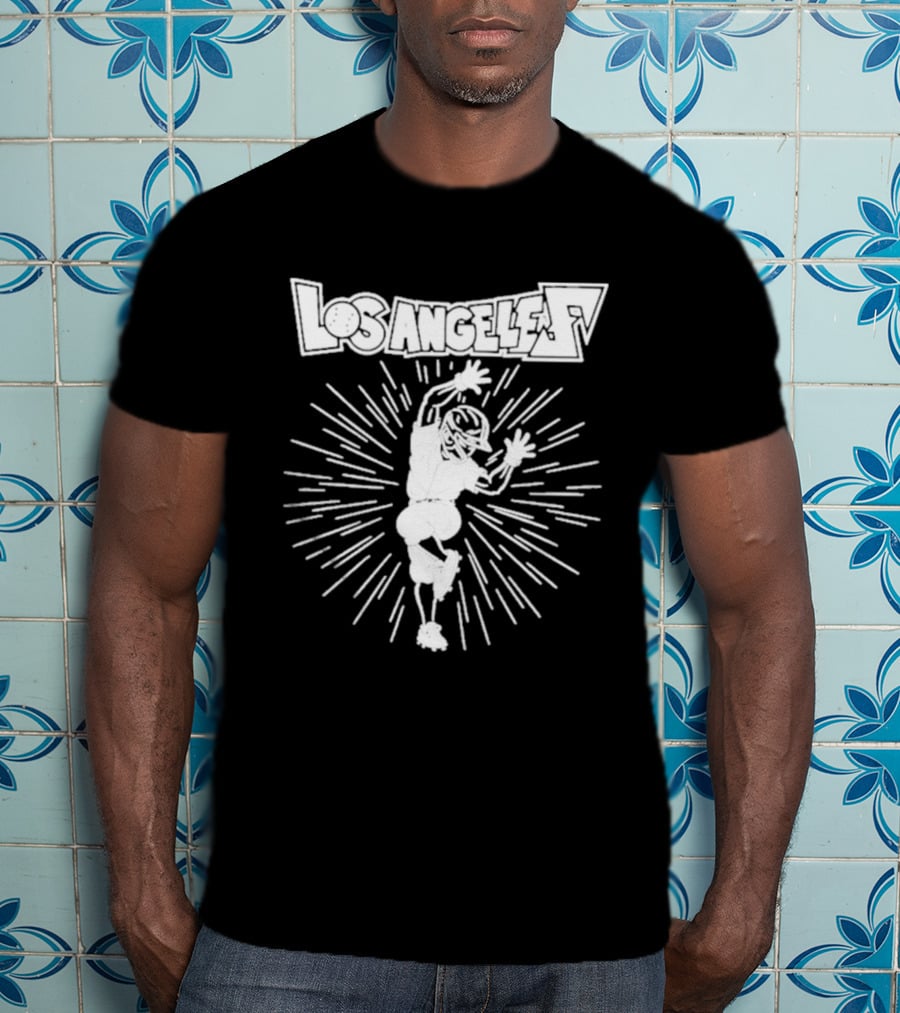 Los Angeles Dodgers Hip Lock Dynamic Baseball Character Burst T-Shirt