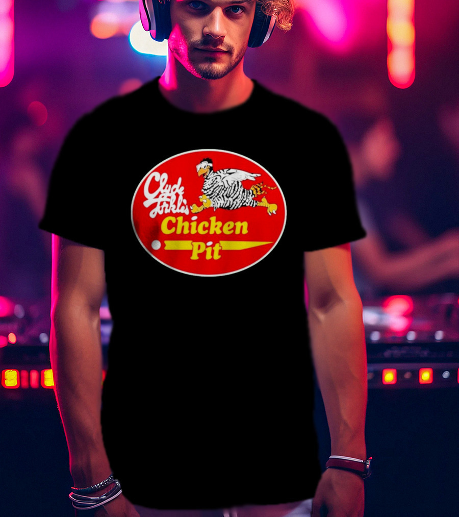 Clyde Torkel's Chicken Pit Stroker Ace Racing Theme Retro 1983 T-Shirt