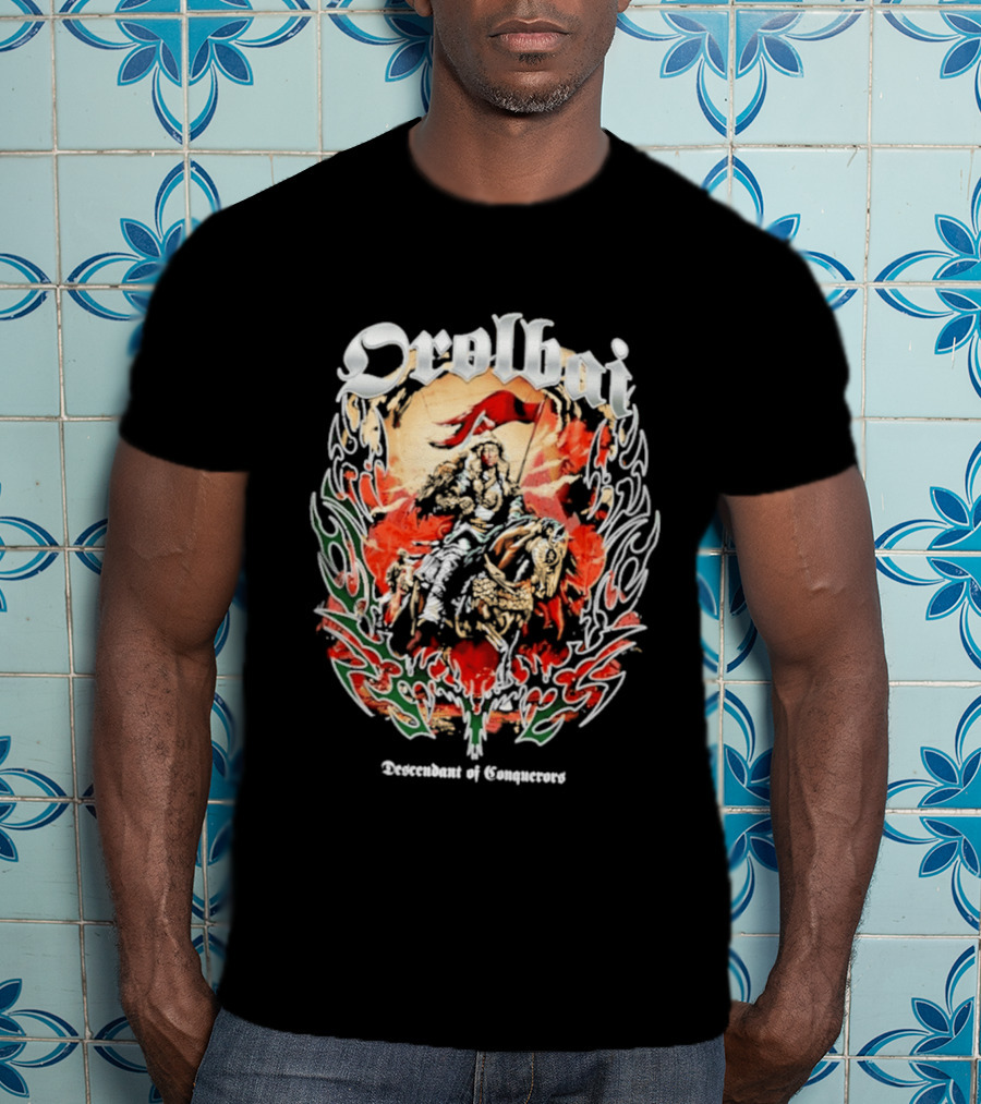 Orolbai Myktybek Descendant Of Conquerors Flame Warrior T-Shirt