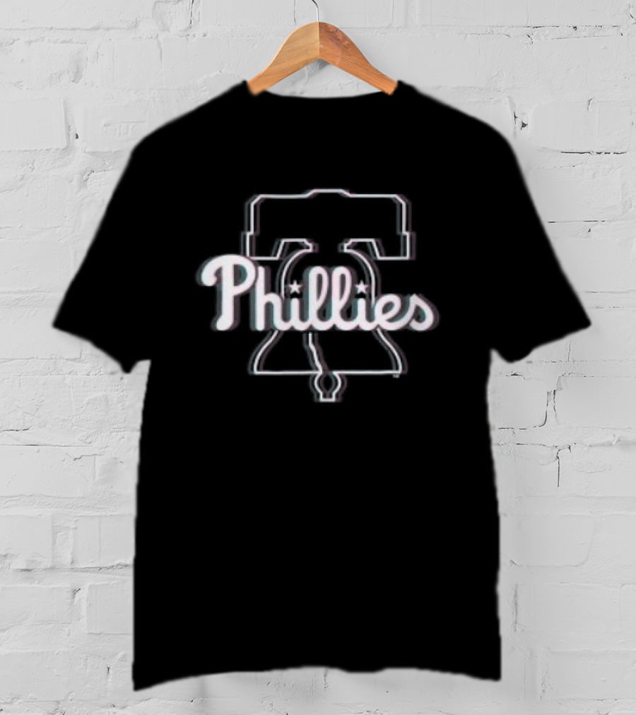 Philadelphia Phillies Bell Glitch T-Shirt