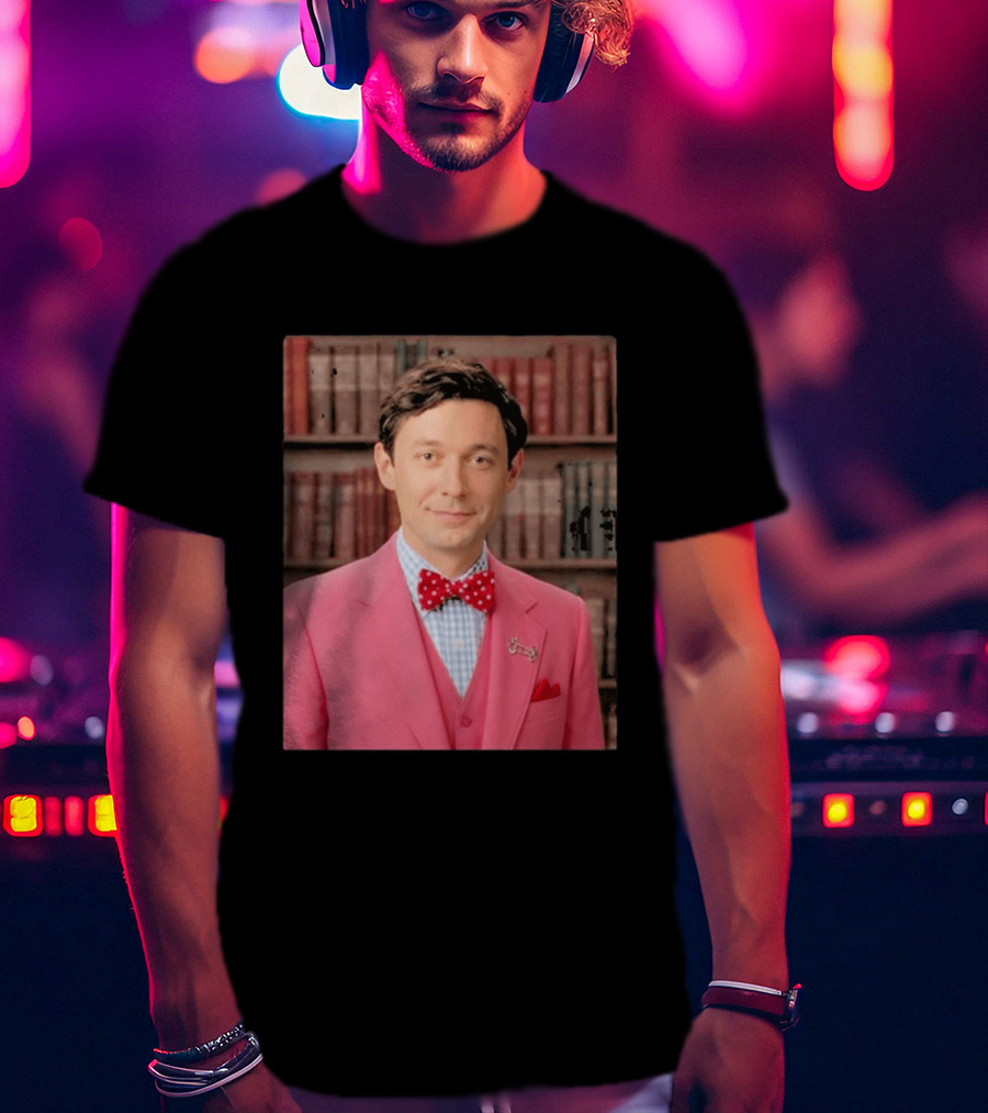 Pinky Herman Jon Ossoff Bow Tie Suit T-Shirt