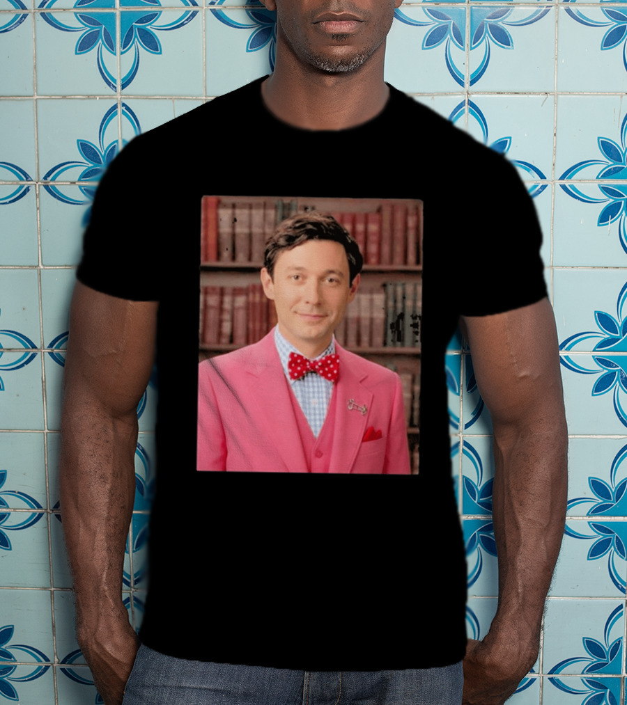 Pinky Herman Jon Ossoff Bow Tie Suit T-Shirt